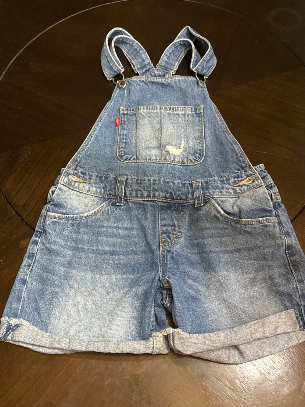 Kids Levi’s Denim Short Overalls - Blue Size 10 Reg